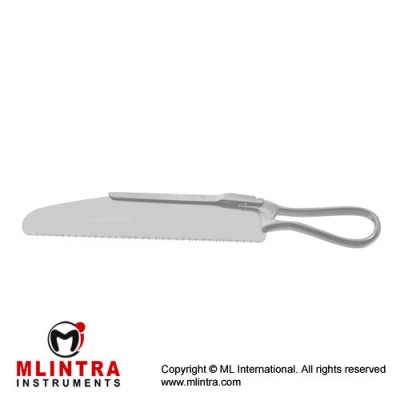 Charriere Amputation Saw Complete With Saw Blade Ref:- OR-016-90 Stainless Steel, 26.5 cm - 10 1/2"